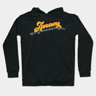 Awesome Vintage Lettering Hoodie